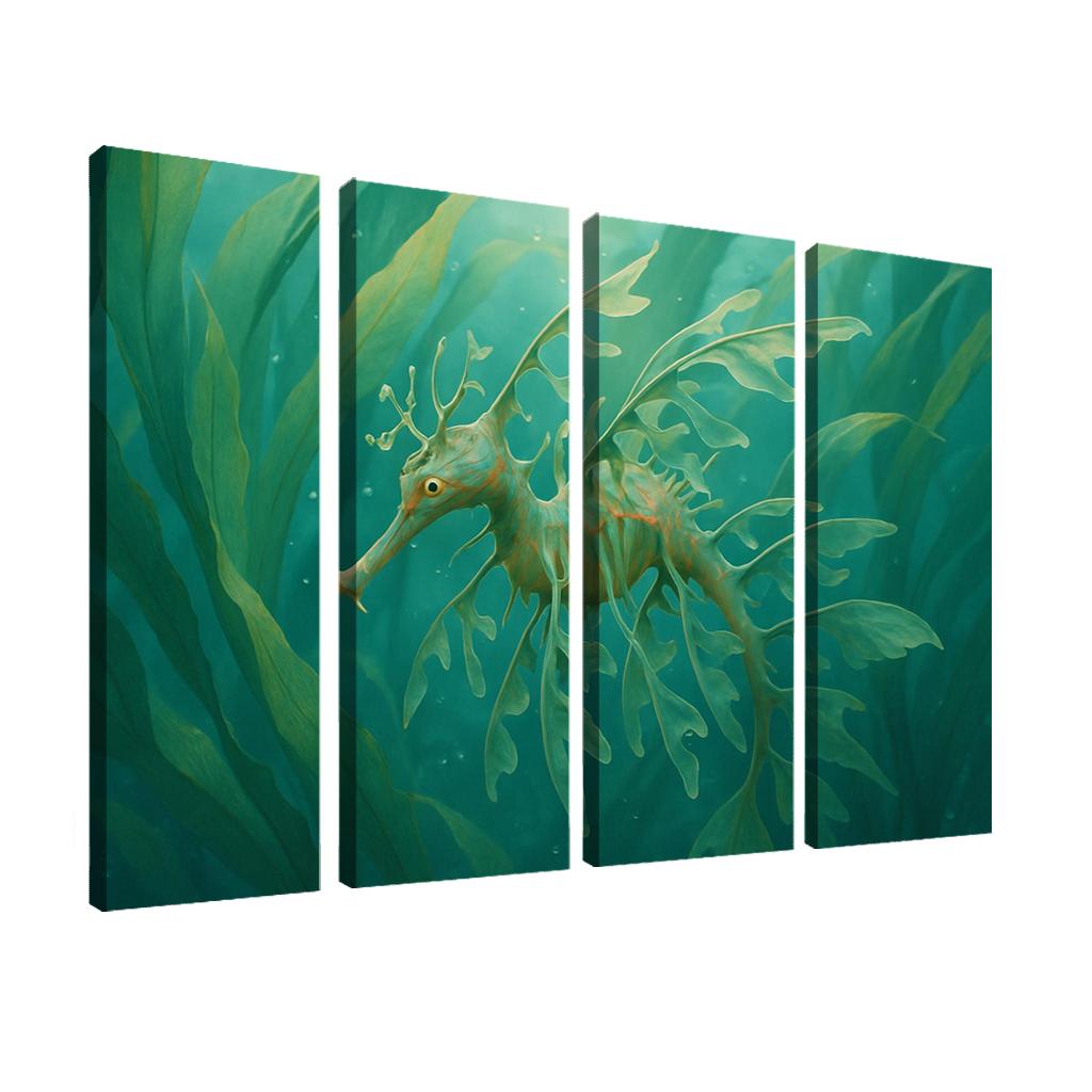 Leafy Sea Dragon Drifting Among Kelp decor