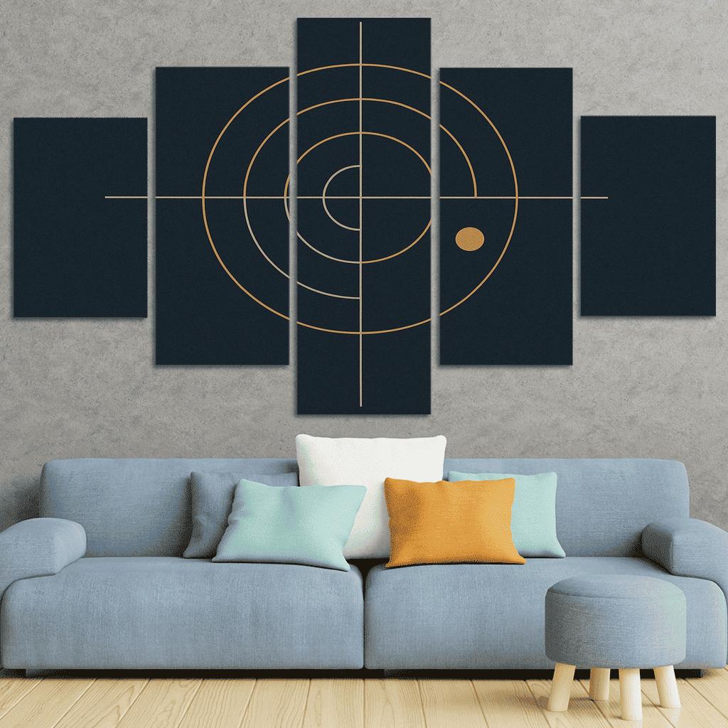 Silent Axis oil paintings frame