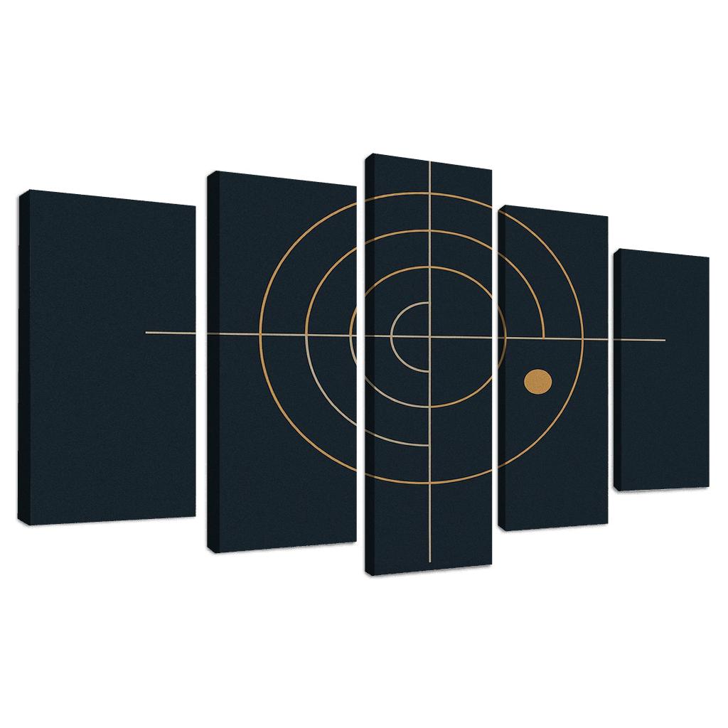 Silent Axis oil paintings frame