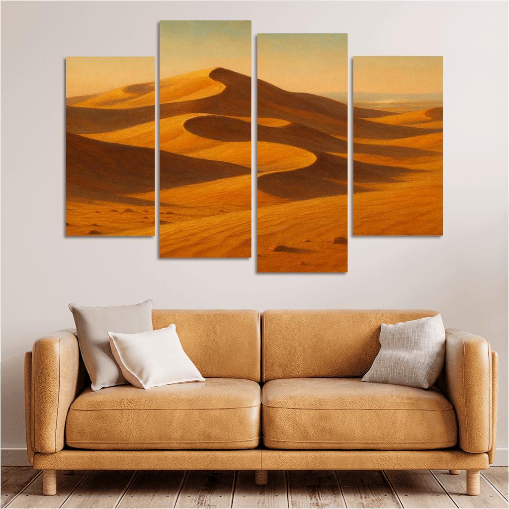 Amber Dune Vista oil paintings frame