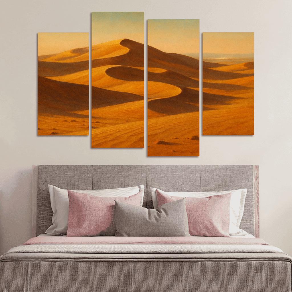 Amber Dune Vista oil paintings frame