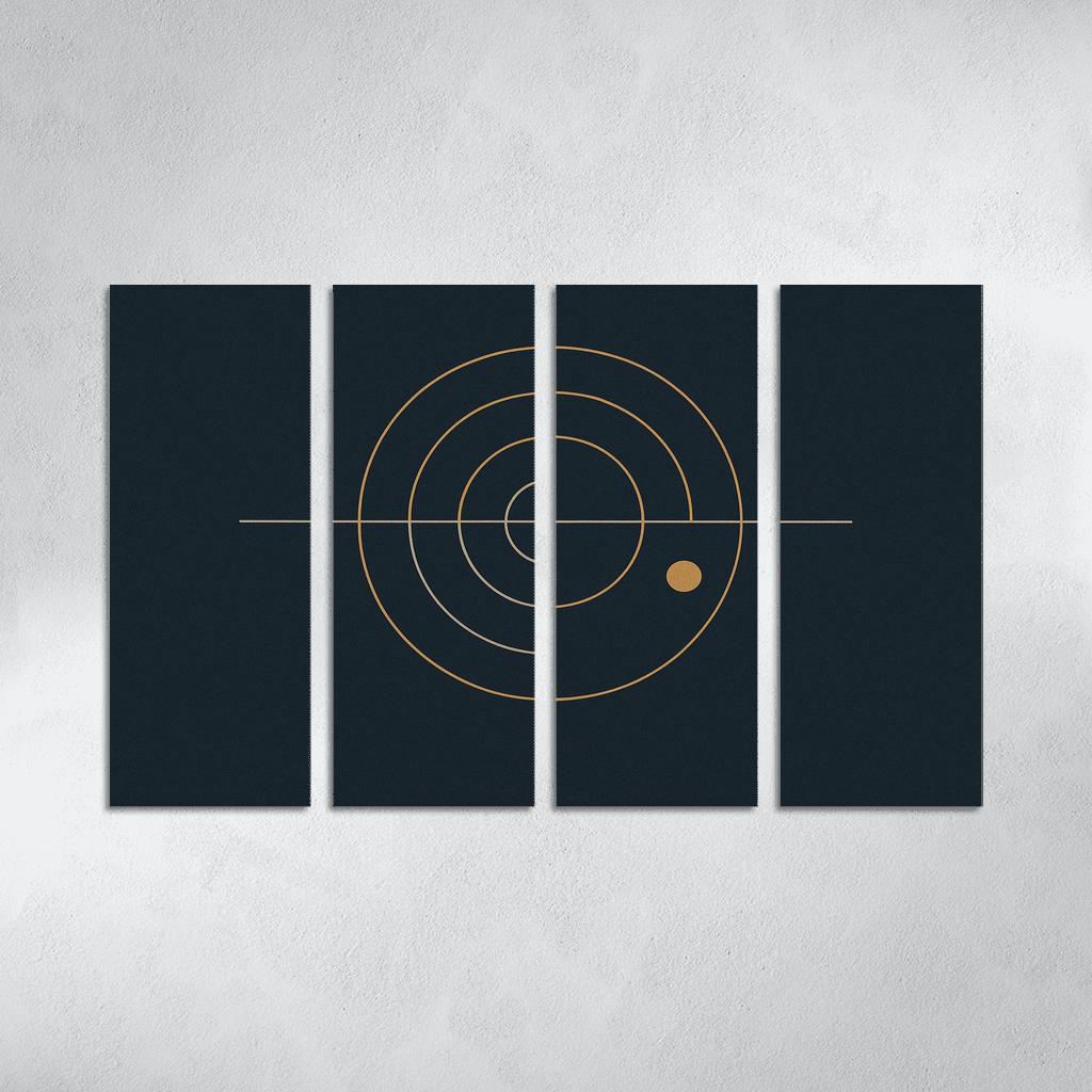 Silent Axis oil paintings frame