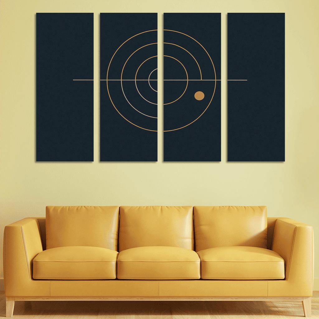 Silent Axis oil paintings frame