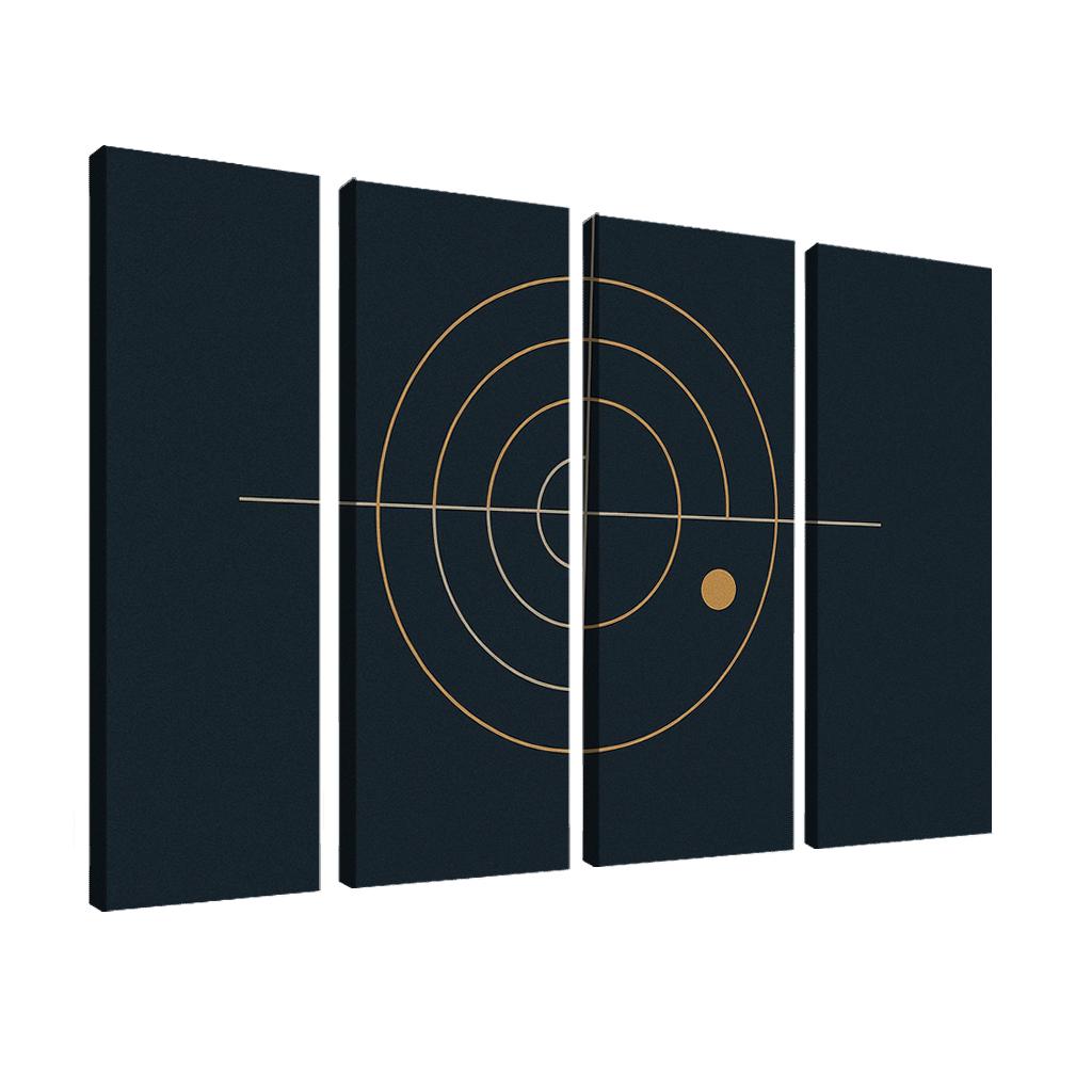 Silent Axis oil paintings frame