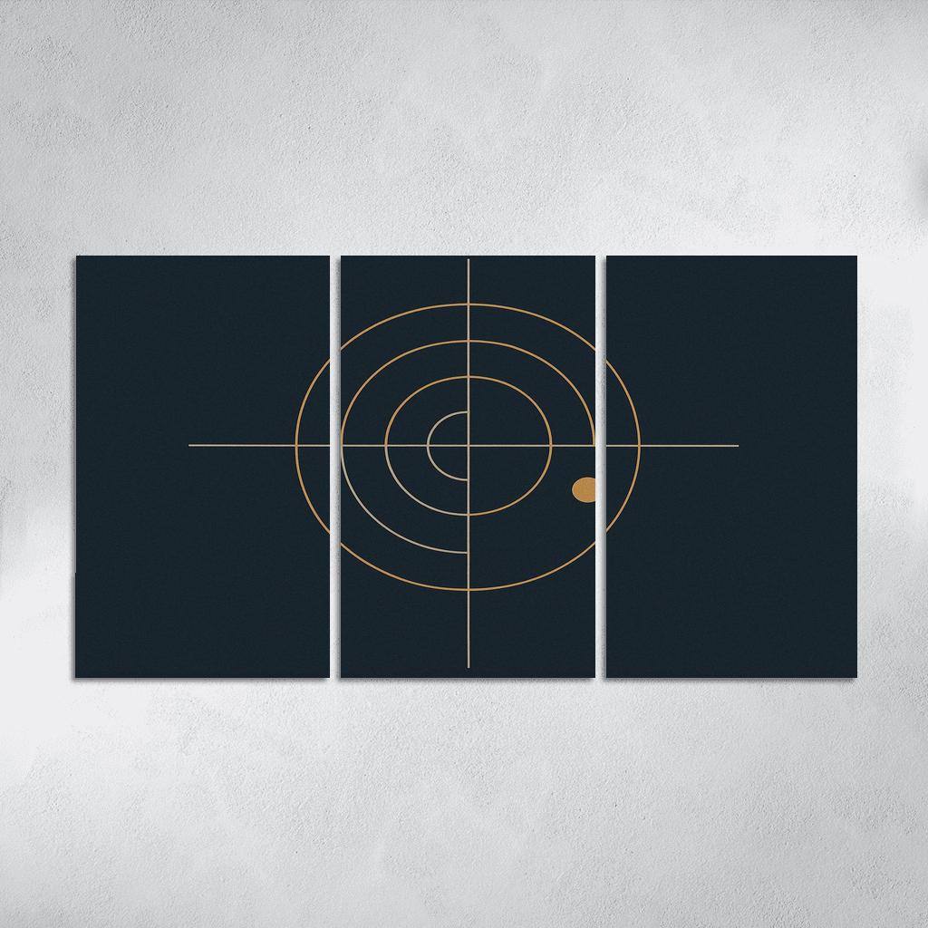 Silent Axis oil paintings frame