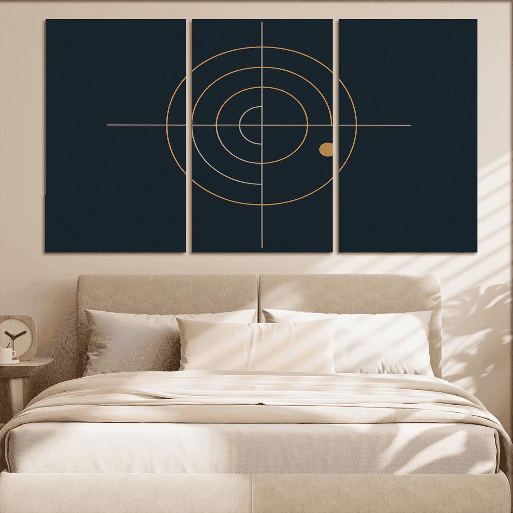 Silent Axis oil paintings frame