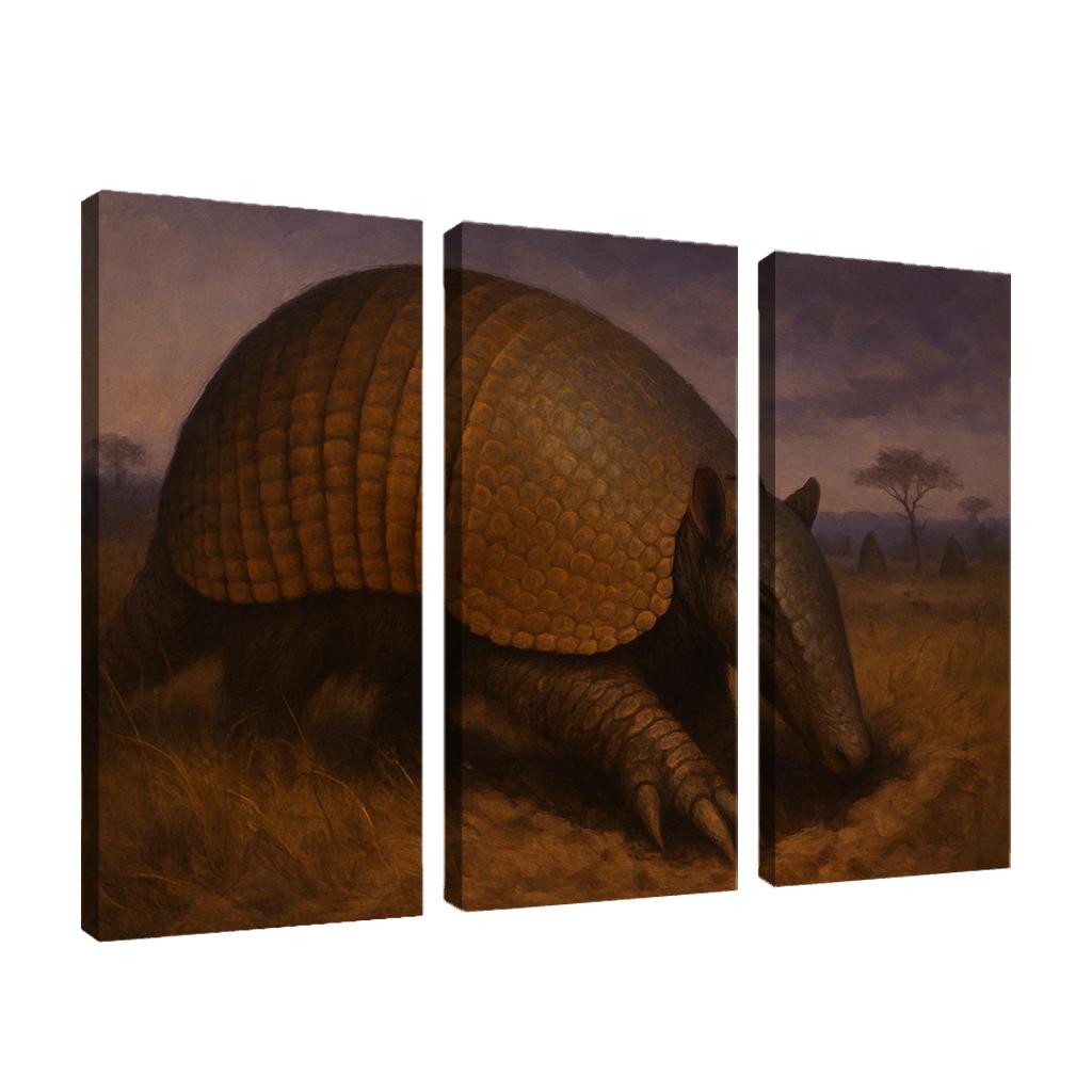Giant Armadillo Foraging At Dusk decor