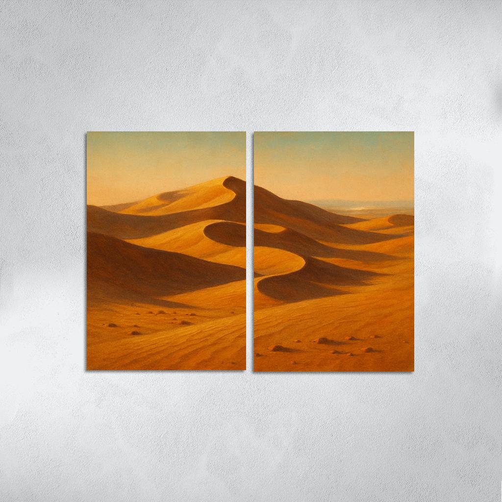 Amber Dune Vista oil paintings frame