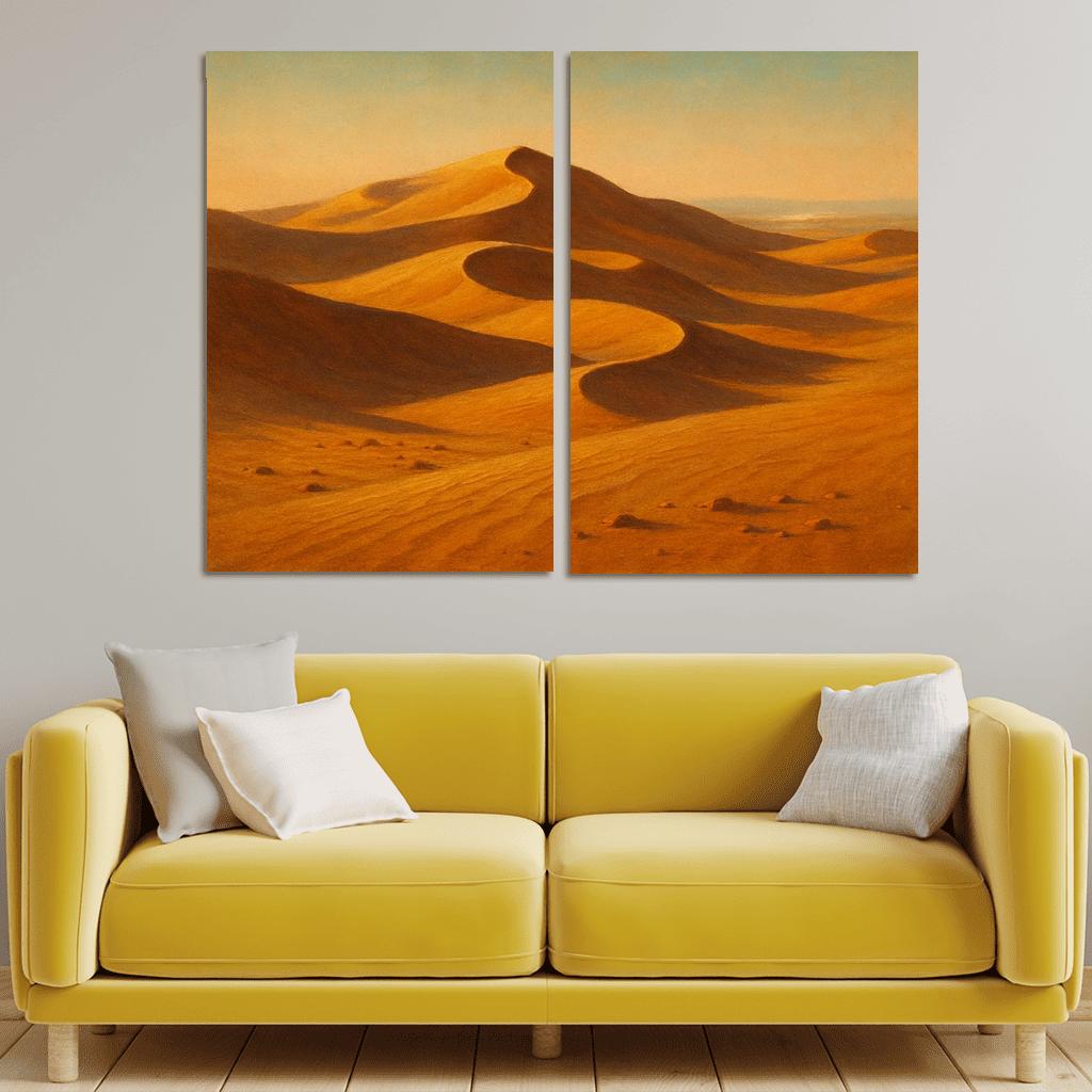 Amber Dune Vista oil paintings frame