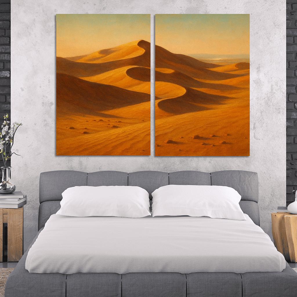 Amber Dune Vista oil paintings frame