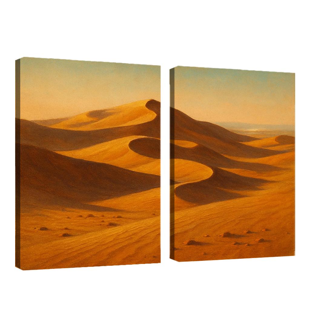 Amber Dune Vista oil paintings frame