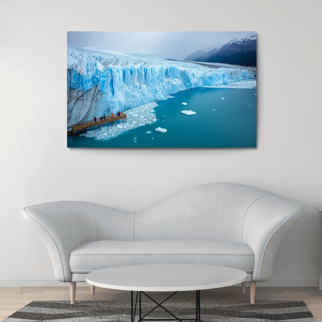 Perito Moreno Glacier abstract paintings frame