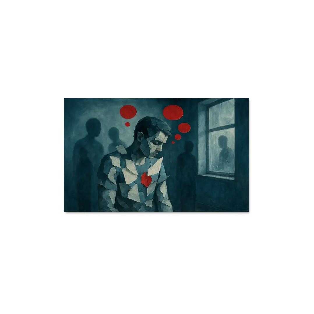 Silent Epidemic Visualizing Mental Health custom paintings frame