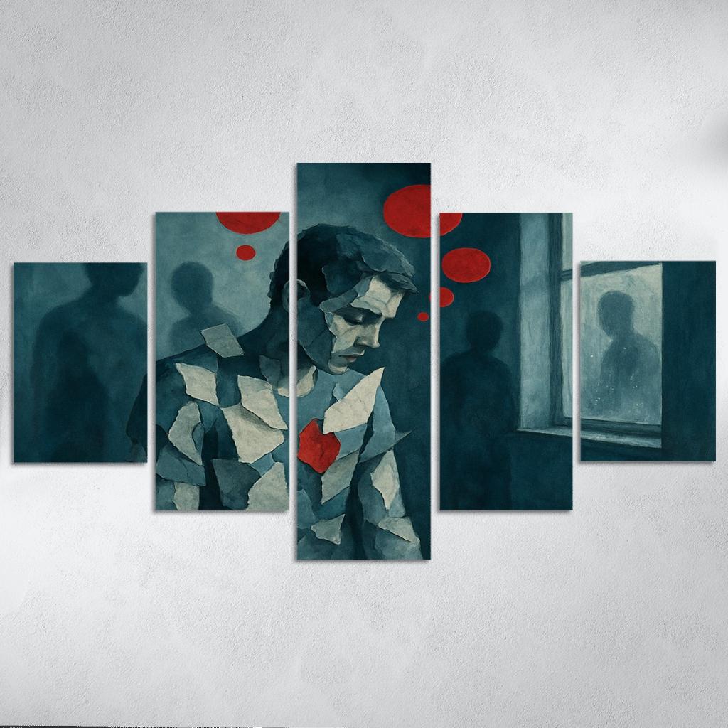 Silent Epidemic Visualizing Mental Health custom paintings frame