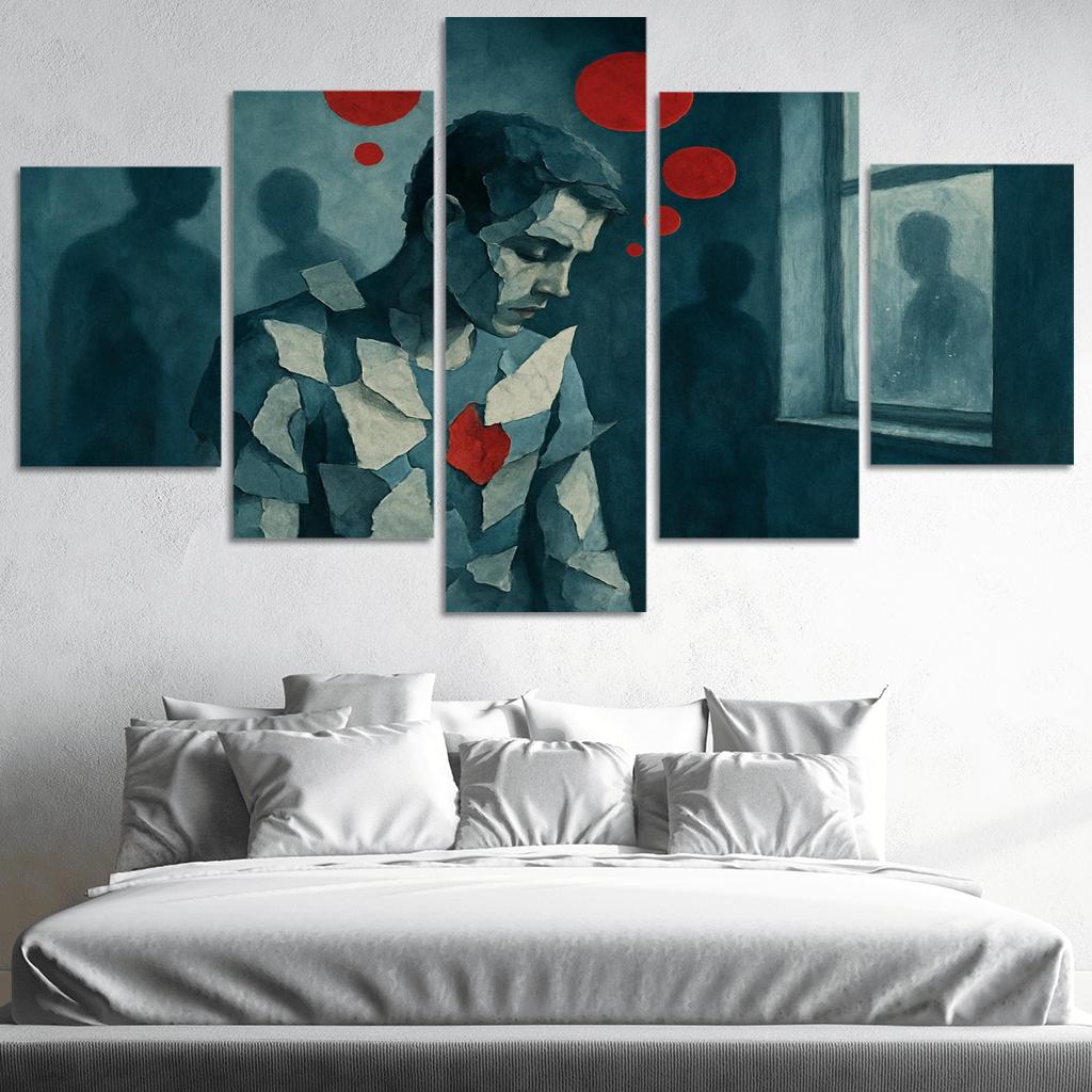 Silent Epidemic Visualizing Mental Health custom paintings frame