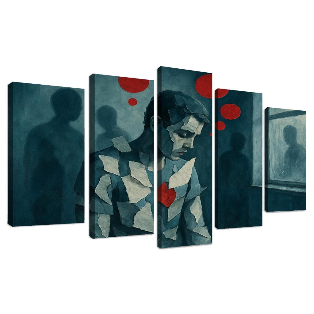 Silent Epidemic Visualizing Mental Health custom paintings frame