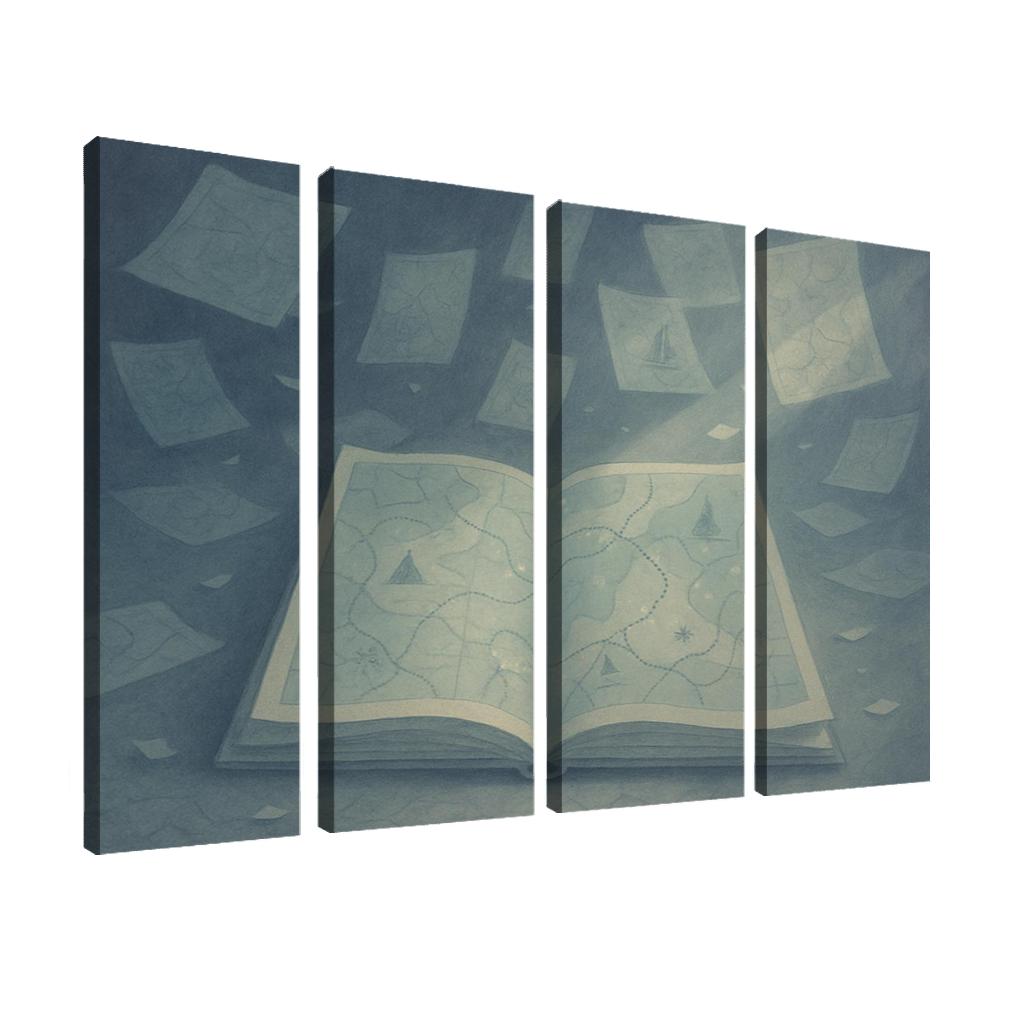 Cartography Of Forgotten Dreams canvas paintings frame