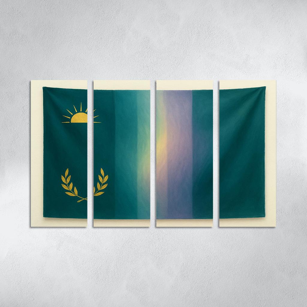 Aurora Banner Gradient Union multi-panel paintings