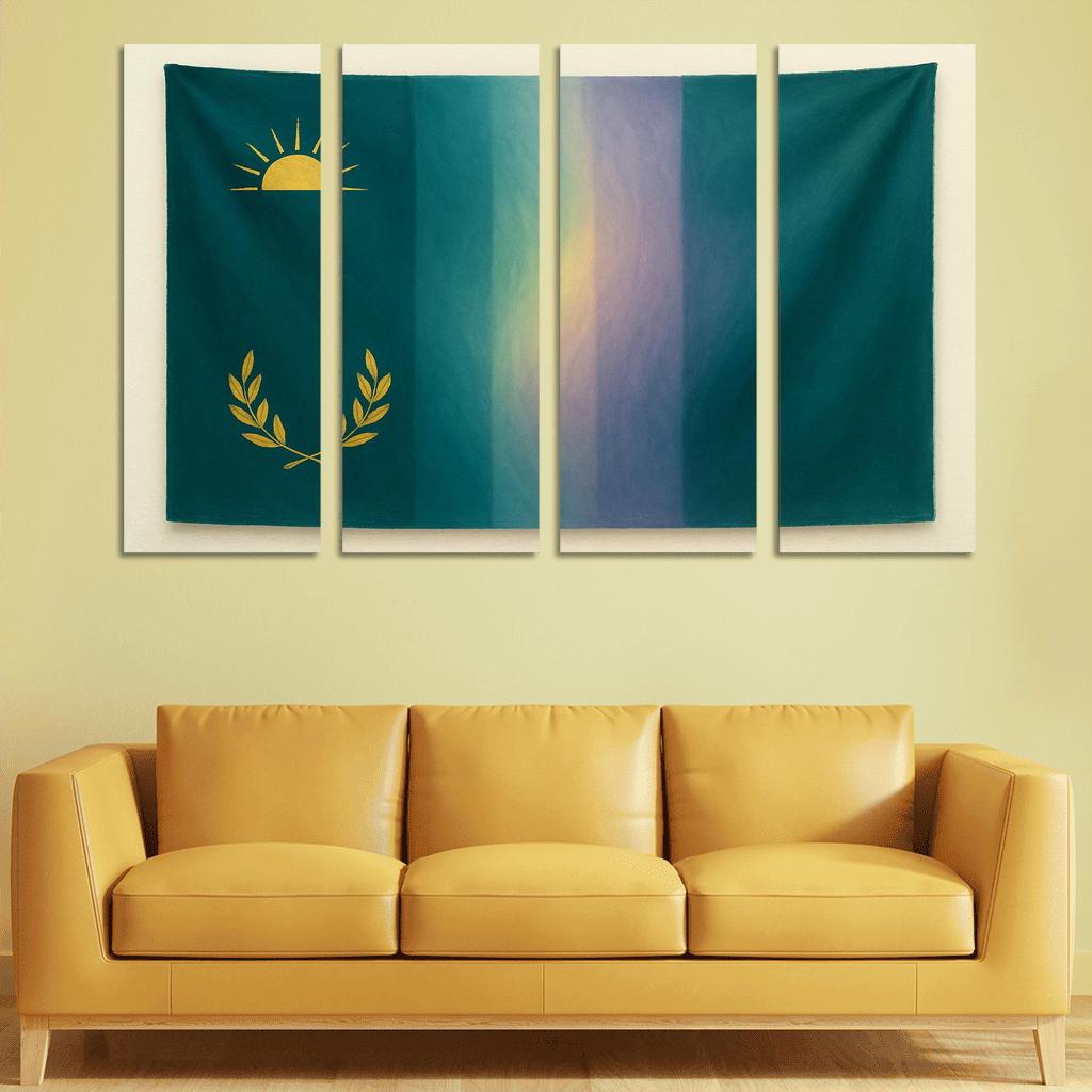 Aurora Banner Gradient Union multi-panel paintings