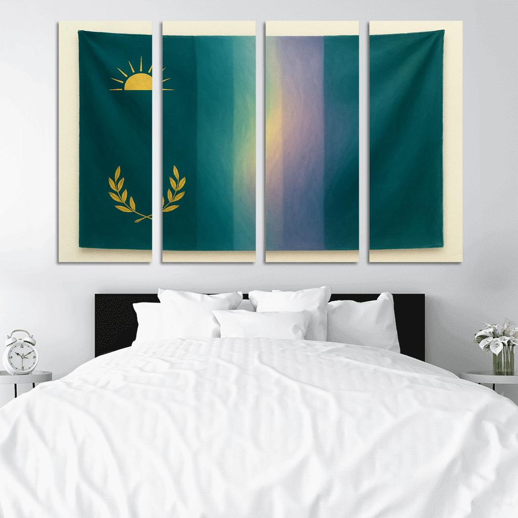 Aurora Banner Gradient Union multi-panel paintings