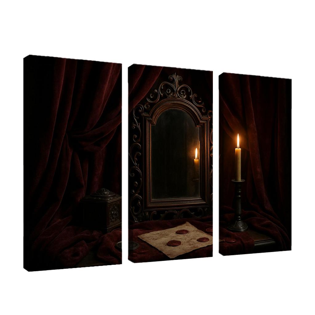 Velvet Reliquary Mirror wall decor