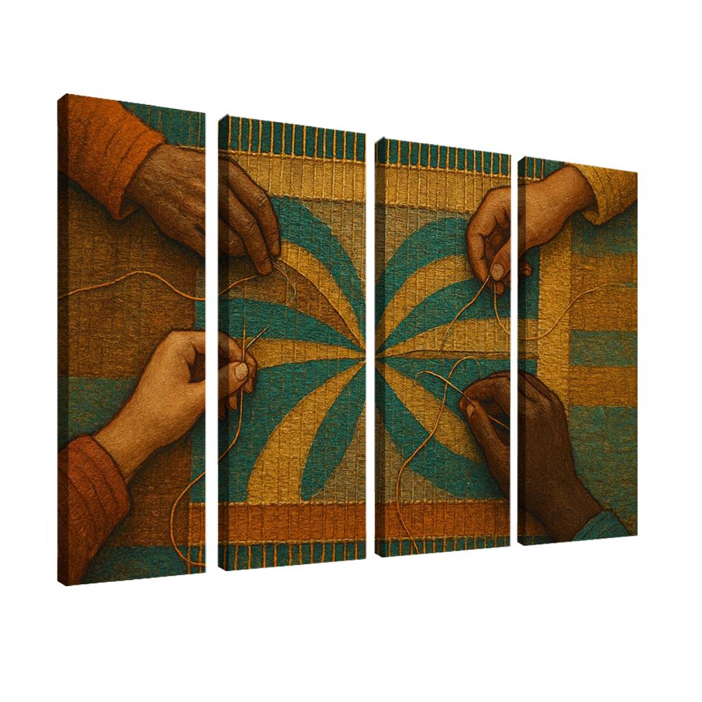 Threads Of Belonging Textile Art For Community wall art