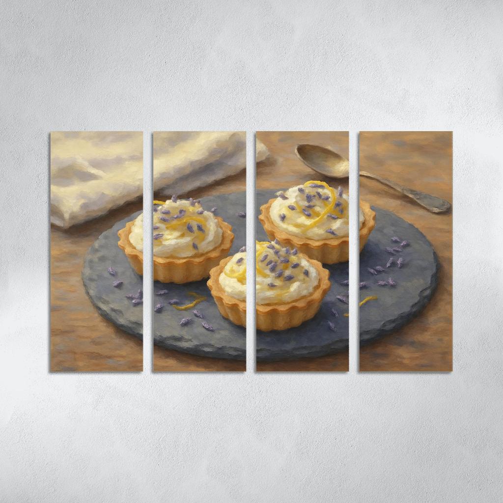 Lavender Honey Ricotta Tartlets premium artwork frames
