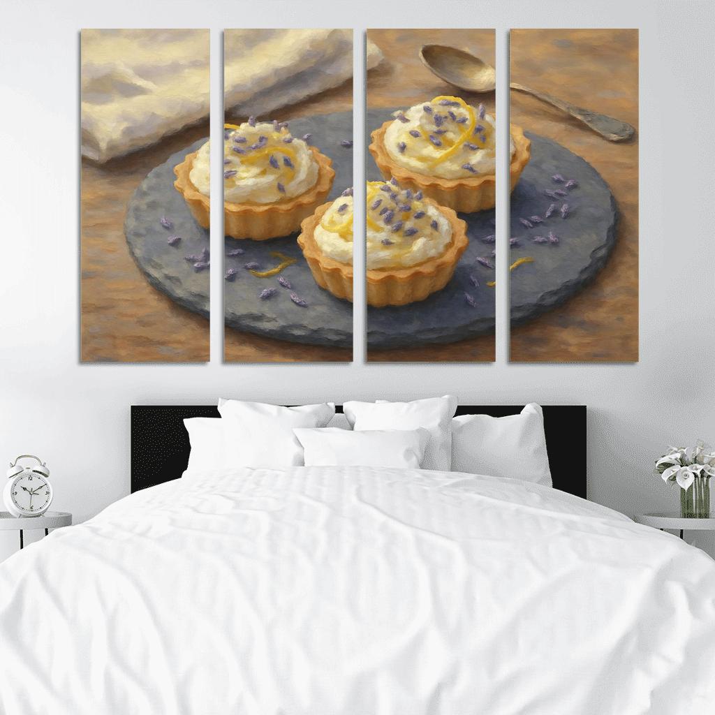 Lavender Honey Ricotta Tartlets premium artwork frames