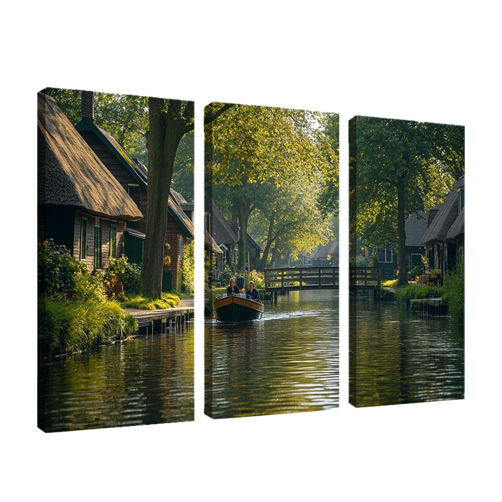 Giethoorn Canal Village multi-panel paintings