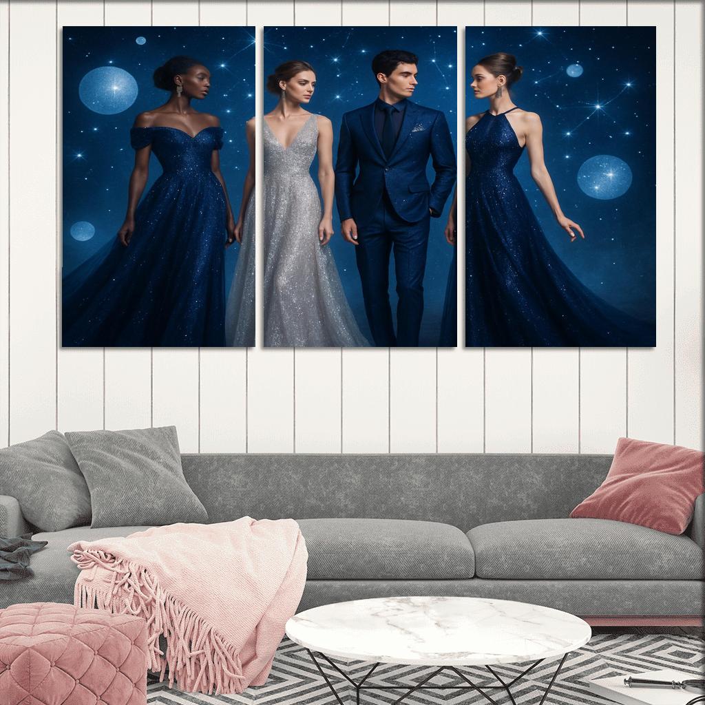 Celestial Elegance oil paintings frame