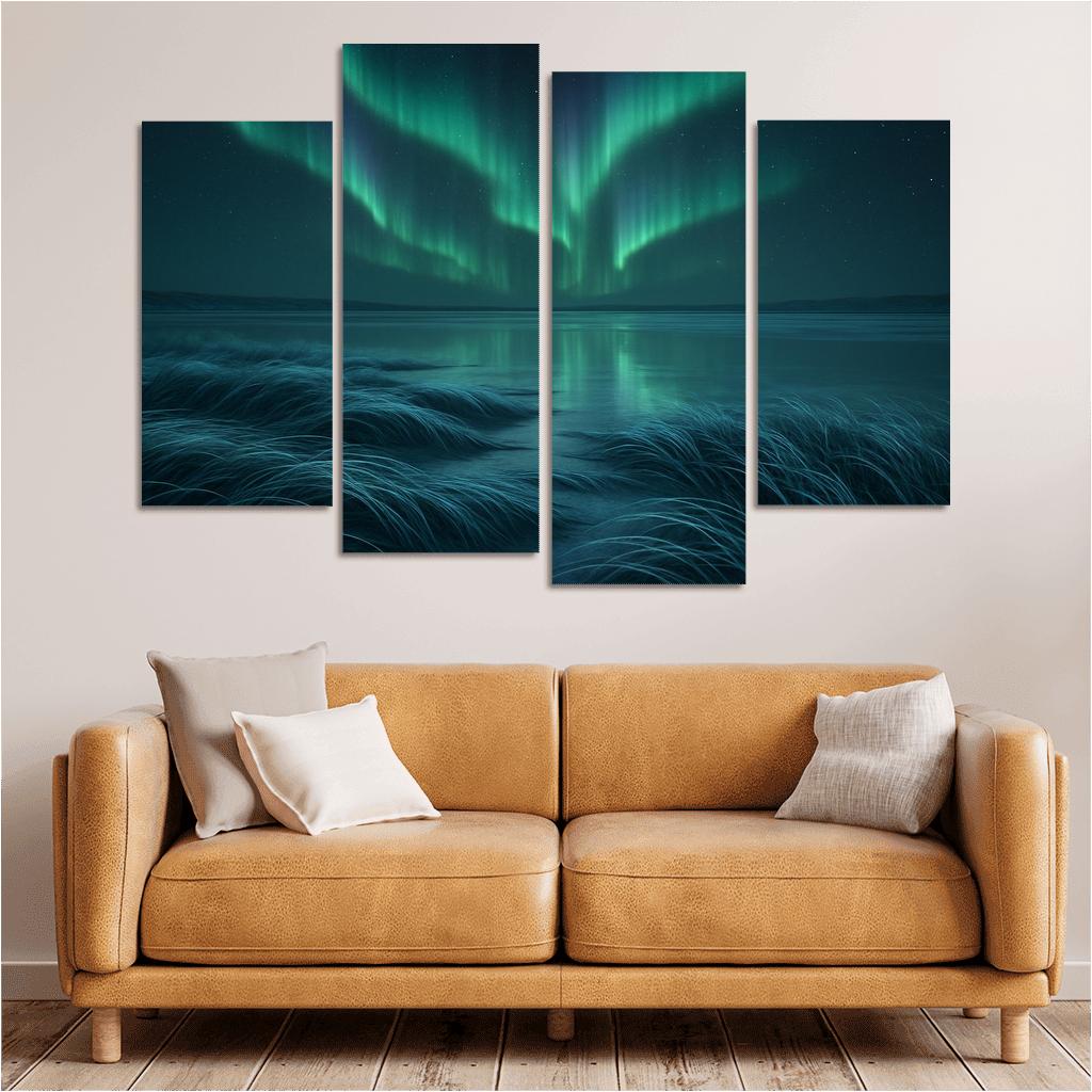 Glass Plains Under Aurora Sky one-piece frames