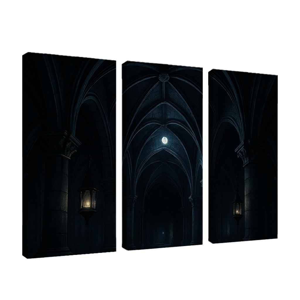 Nocturnal Ribbed Vault modern paintings frame