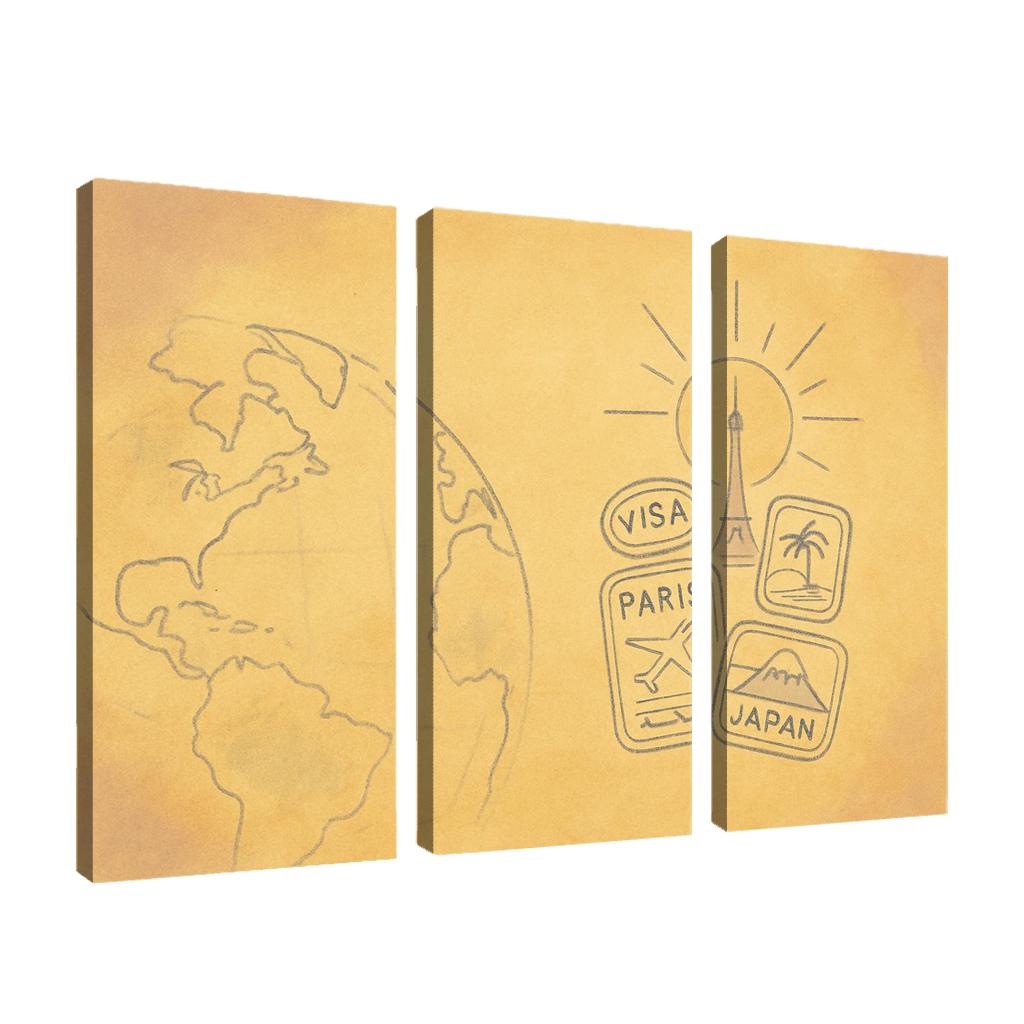 Passport Of Light canvas paintings frame