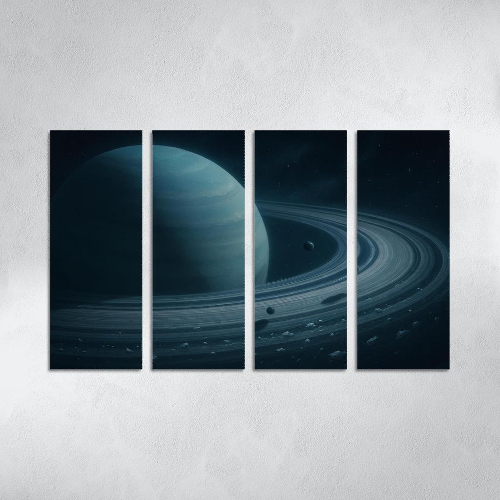 Whispering Rings Of An Ice Giant custom paintings frame