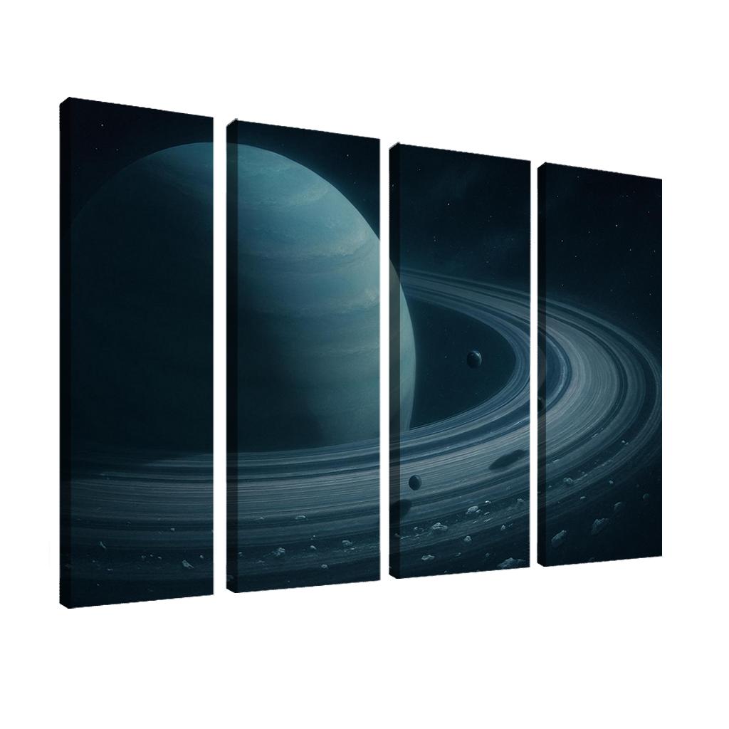 Whispering Rings Of An Ice Giant custom paintings frame