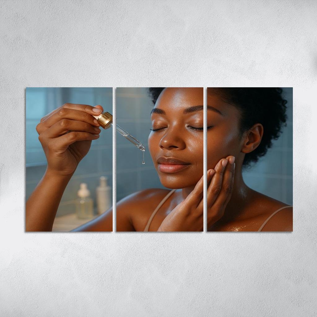 Bioluminescent Skin Dew custom paintings frame