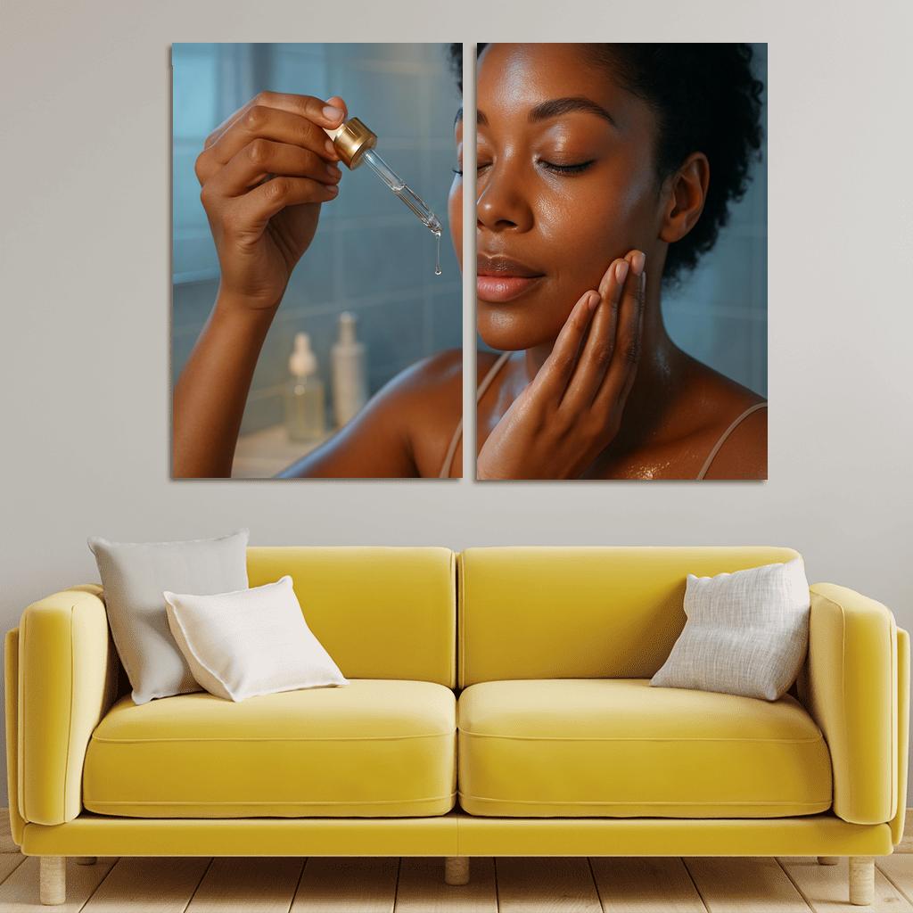Bioluminescent Skin Dew custom paintings frame