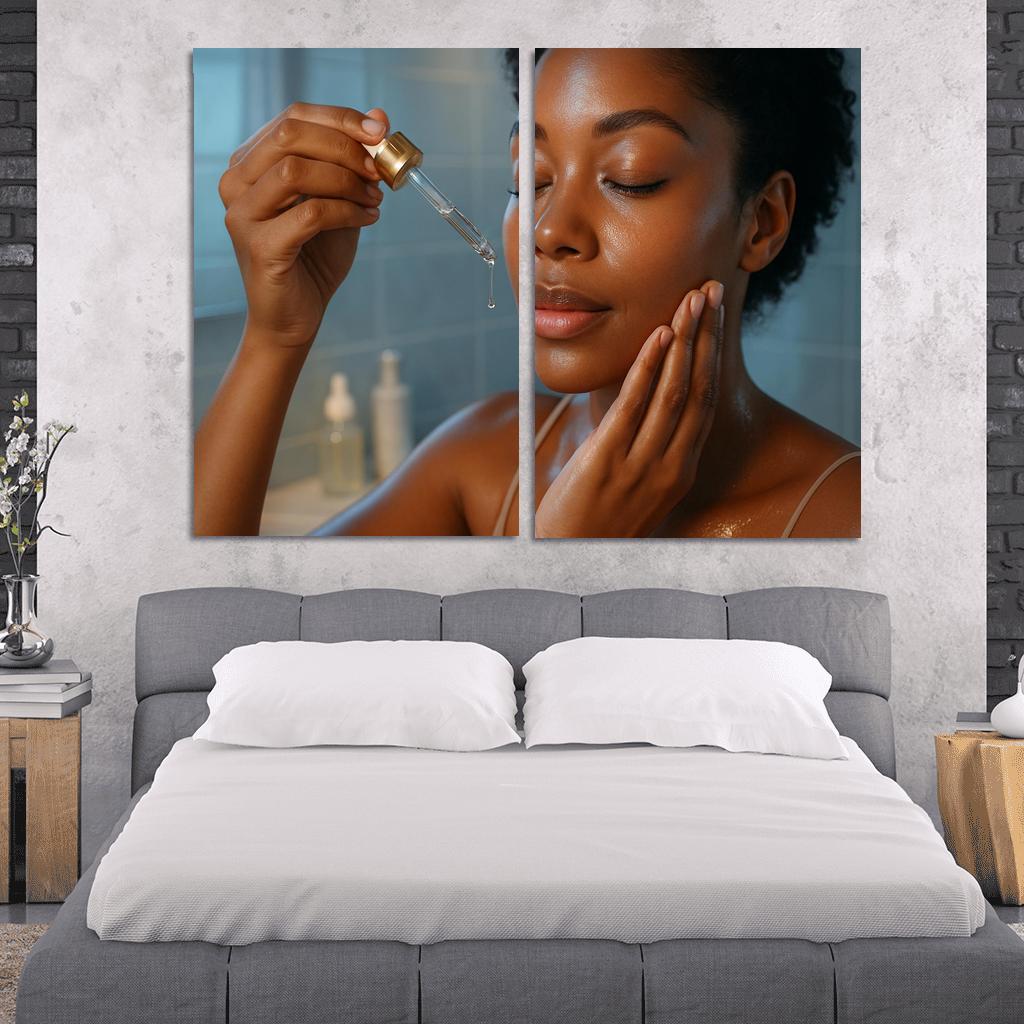 Bioluminescent Skin Dew custom paintings frame