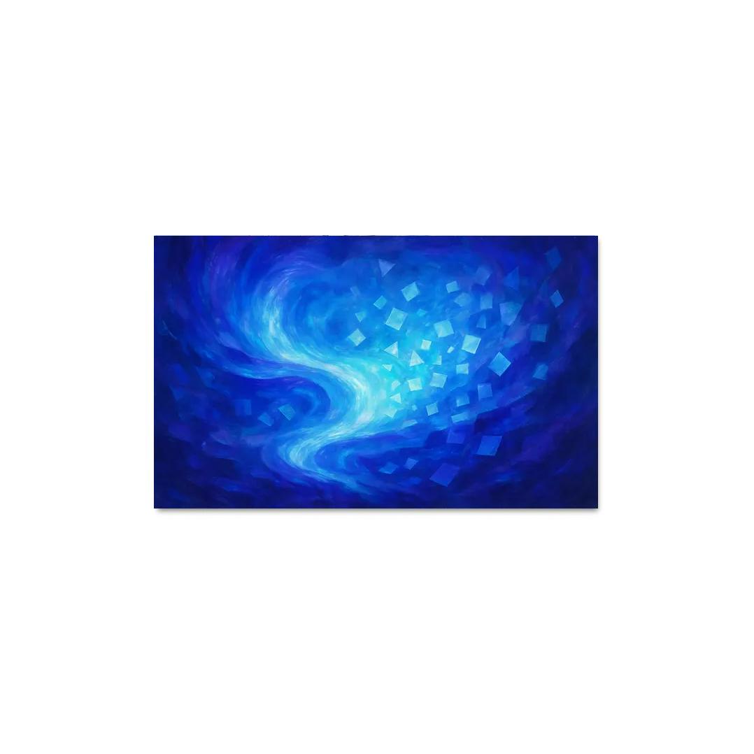 Luminescent Echoes Of Thought oil paintings frame