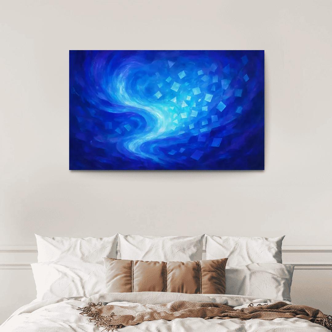 Luminescent Echoes Of Thought oil paintings frame