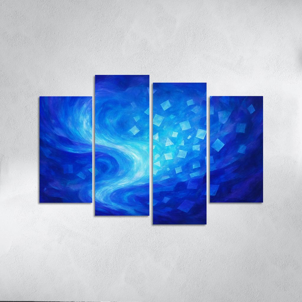 Luminescent Echoes Of Thought oil paintings frame