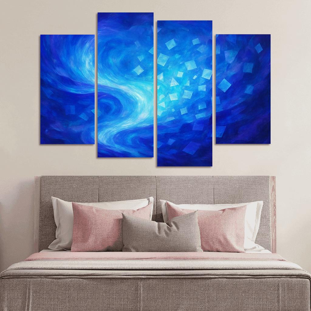 Luminescent Echoes Of Thought oil paintings frame