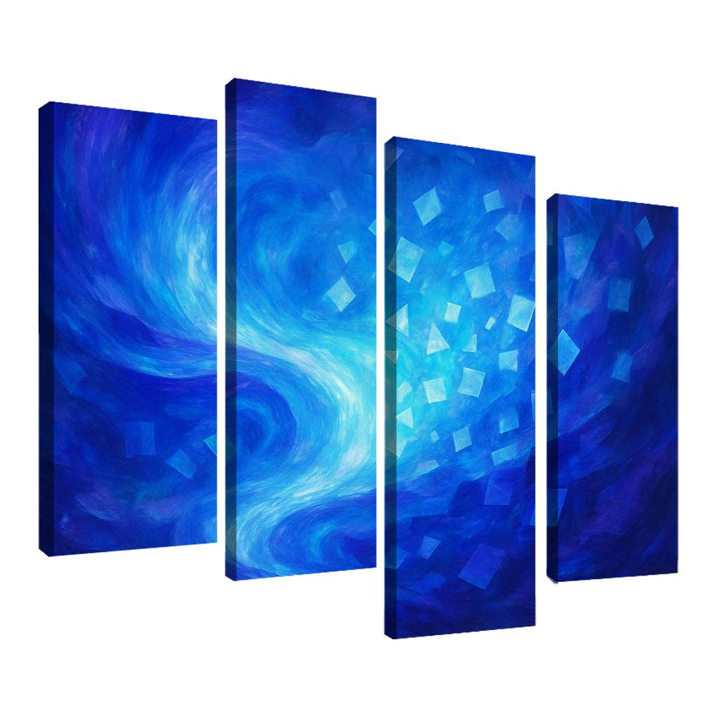 Luminescent Echoes Of Thought oil paintings frame