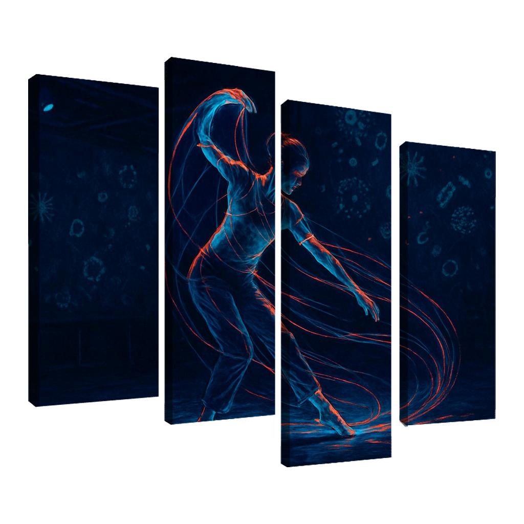 Bioluminescent Contemporary custom paintings frame