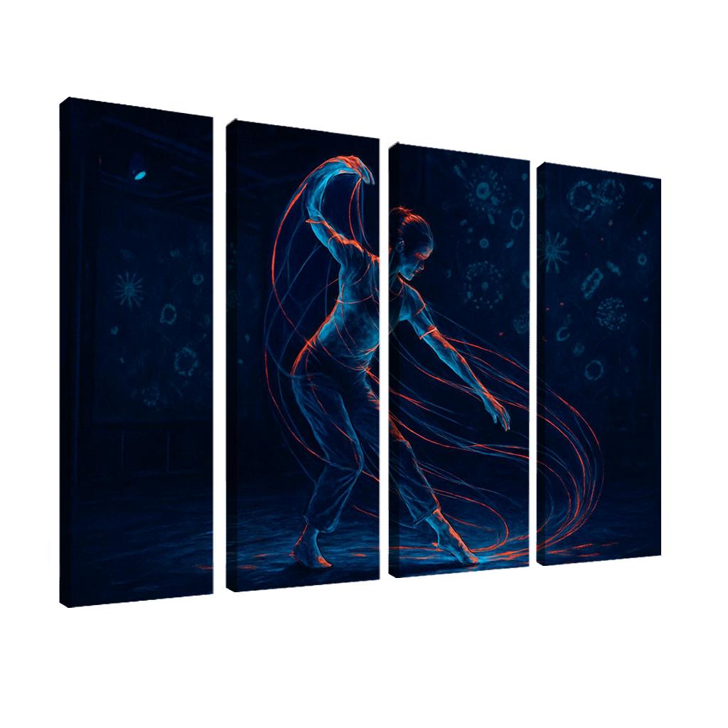 Bioluminescent Contemporary custom paintings frame