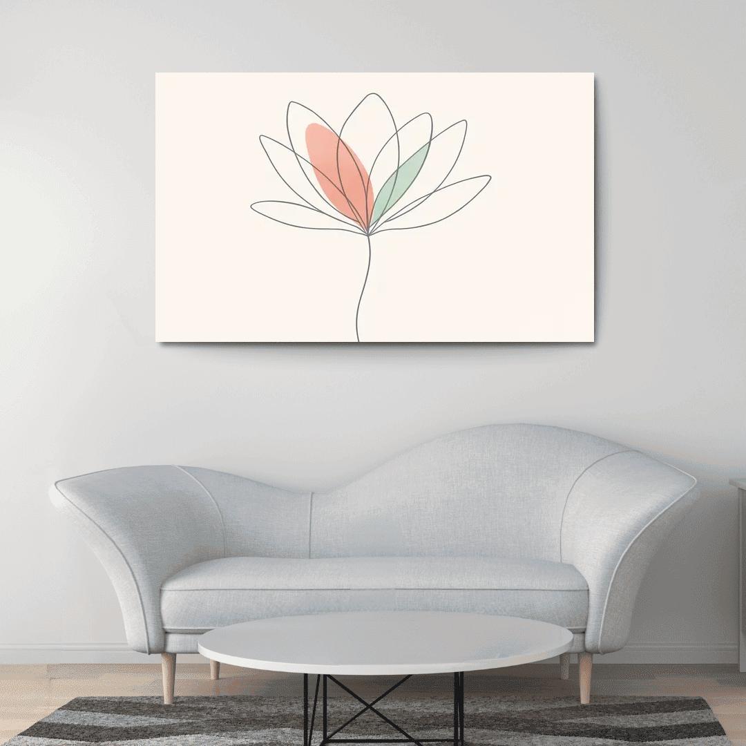 Silent Bloom oil paintings frame