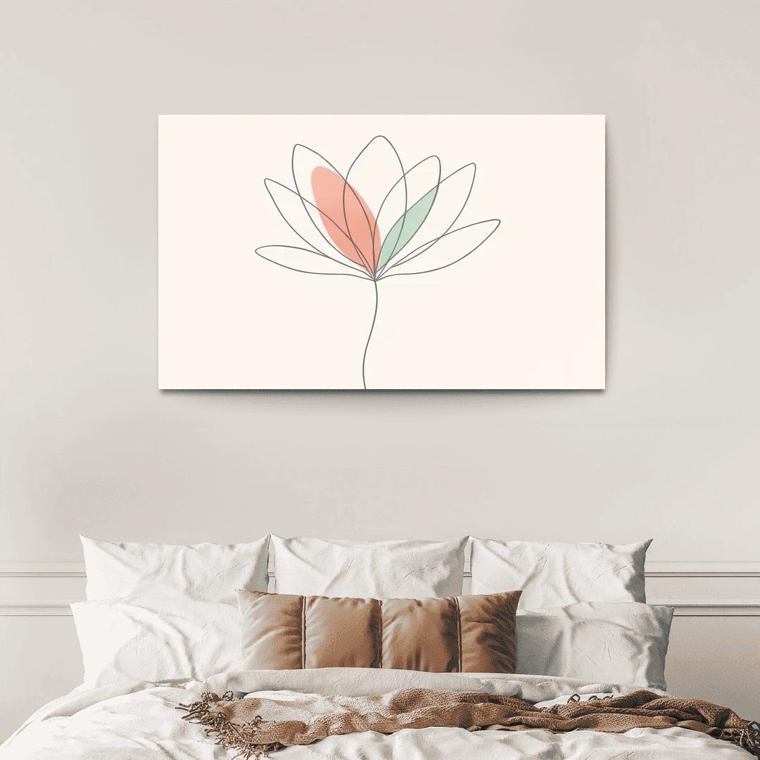 Silent Bloom oil paintings frame