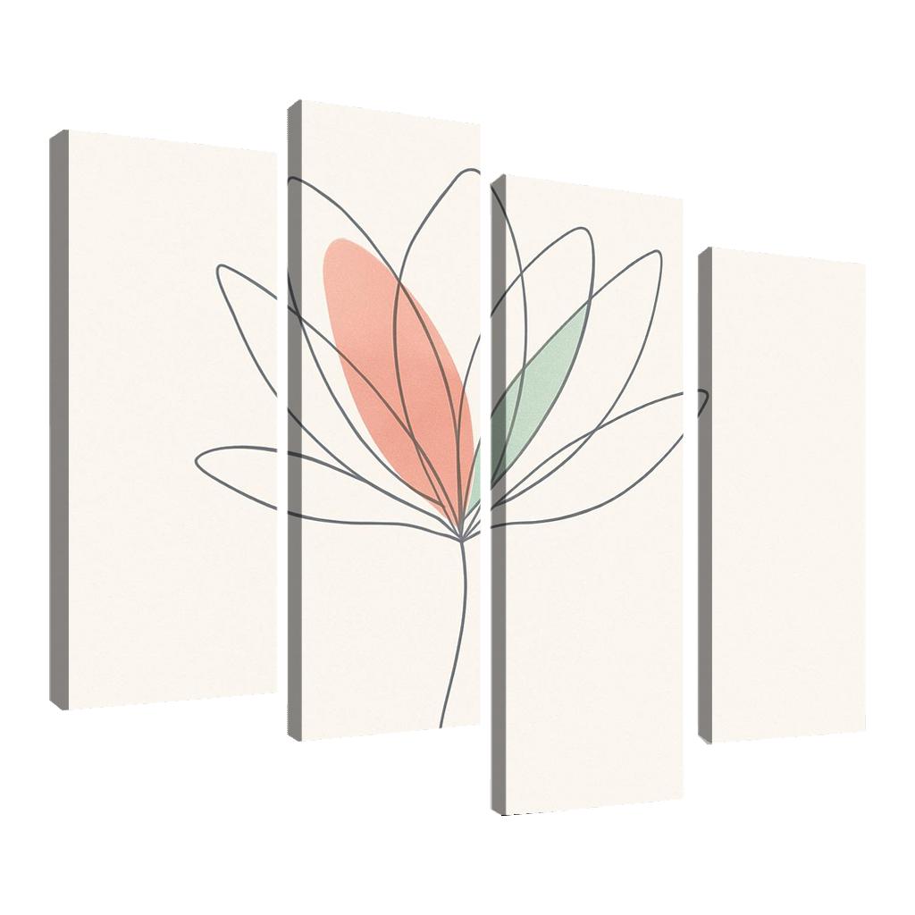 Silent Bloom oil paintings frame