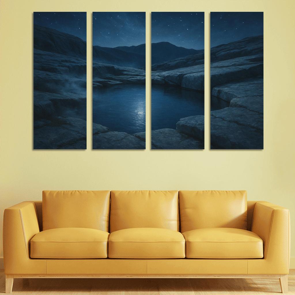 Moonlit Granite Basin premium artwork frames