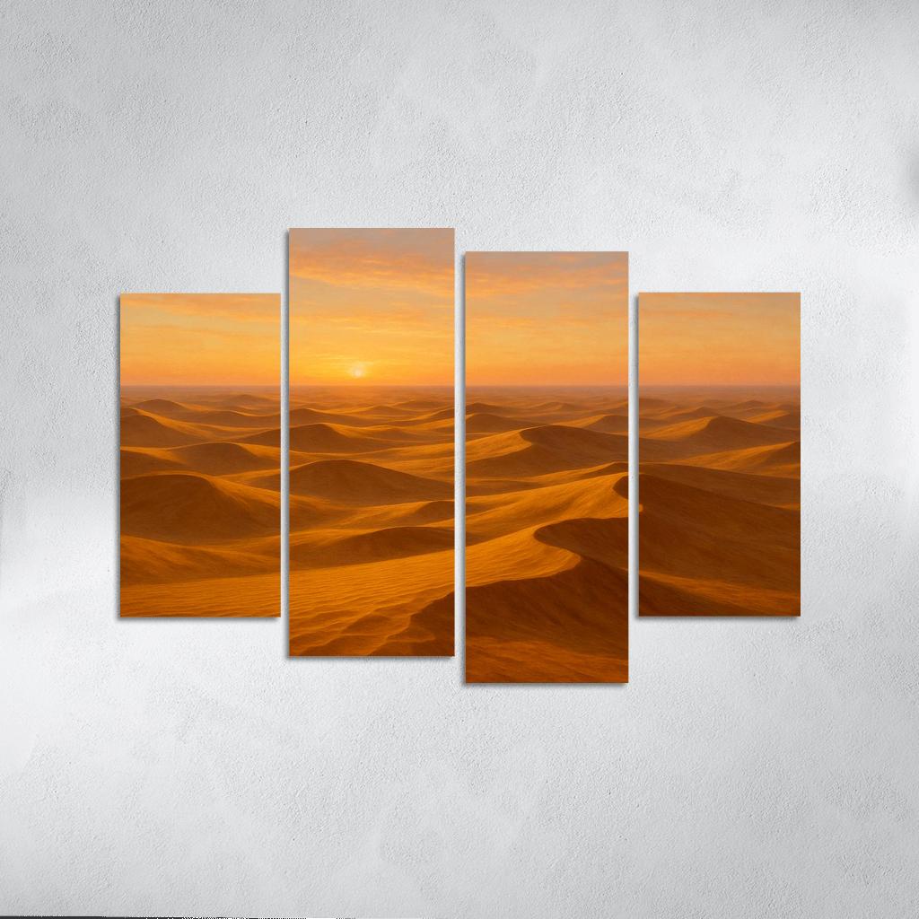The Golden Dunes At Sunrise art trends